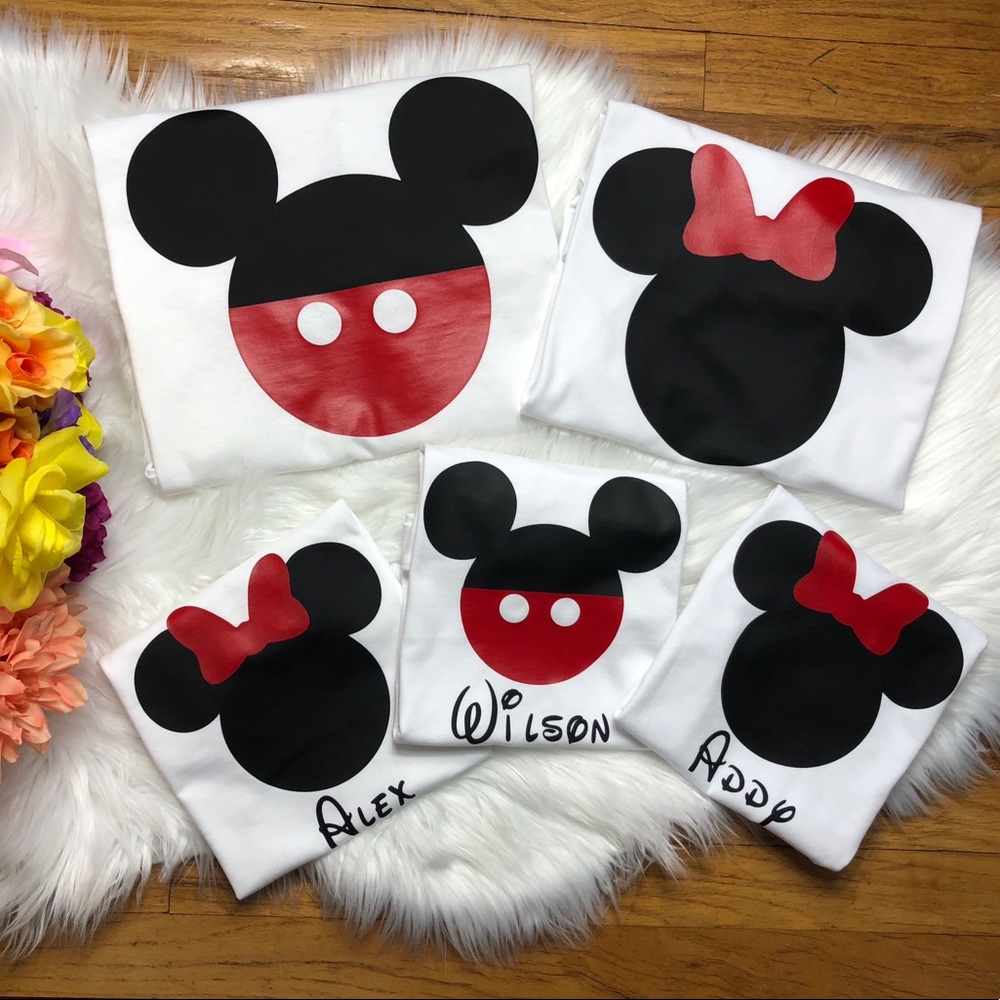 Custom Name Family matching Disney T-shirt